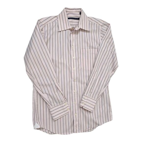 Arnold Brant Other - Arnold Brant Men’s Striped Dress Shirt Luxury Cotton Tailored Button-Up Size 15